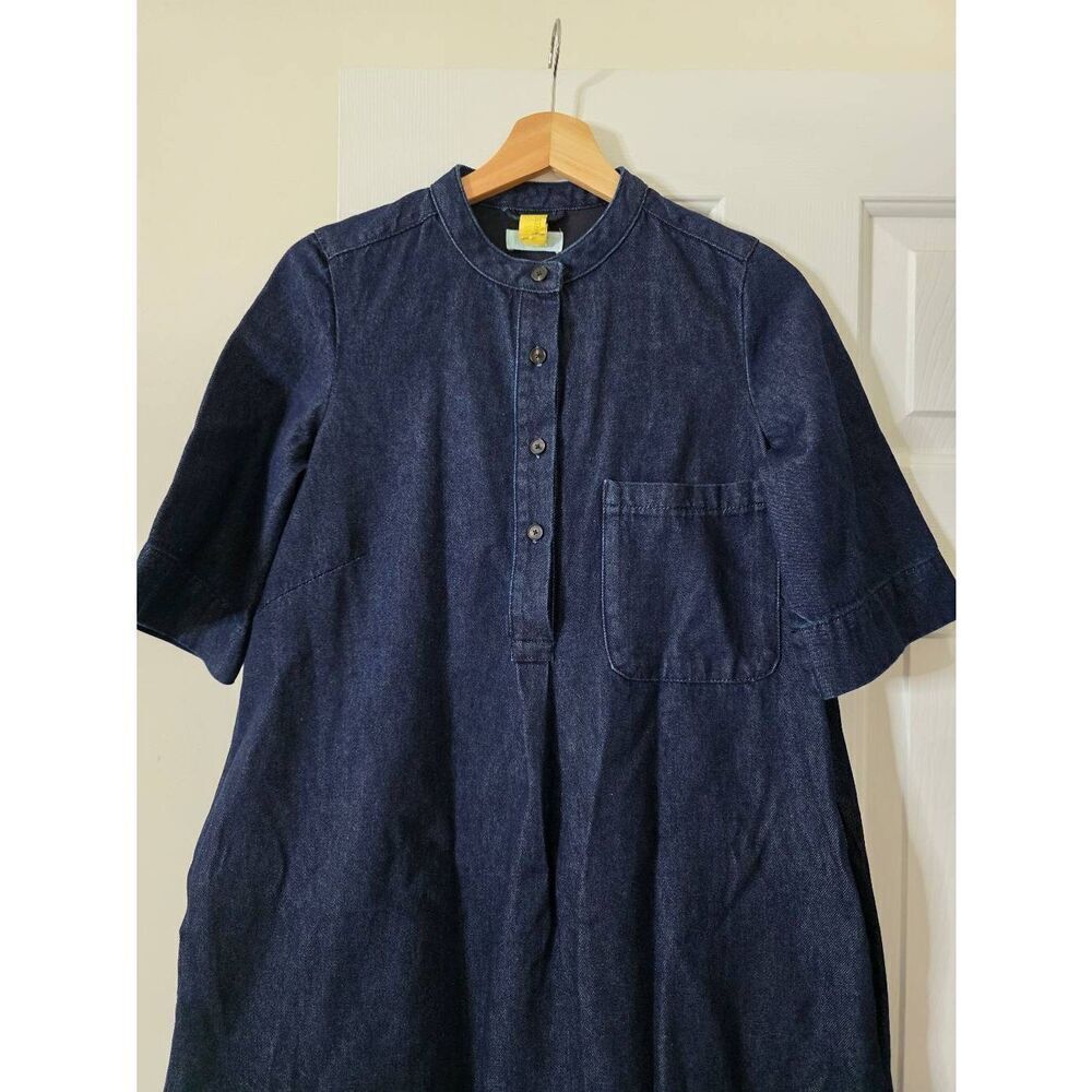 Toast Denim Midi Dress Size 6 - Picture 2 of 10